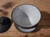 Keramik-Gaiwan, braun, ca. 140ml