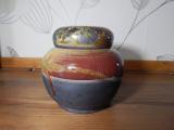 Raku-Dose, Miteinander, Höhe 12,5cm, 630g