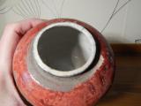 Raku-Dose, Wilde Ruhe, Höhe 11cm, 540g